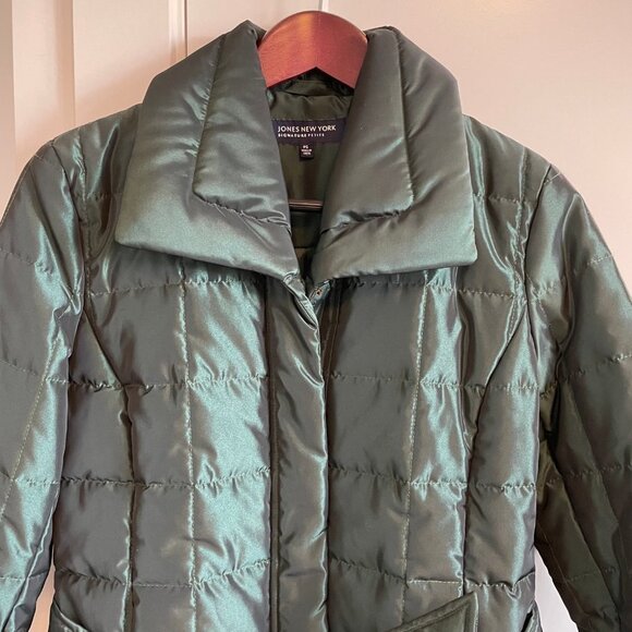 Jones New York Signature Petite Polyester Jacket Emerald Green Sz PS  NWOT - Picture 3 of 16